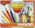 KOH-I-NOOR Trojhranné pastelky 3154 Triocolor silné 24 ks (126828)