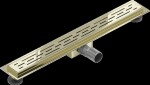 MEXEN/S - Flat M01 odtokový žľab 70 cm zlatý 1520070-15
