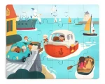TOP BRIGHT Drevené puzzle s hračkou Loď