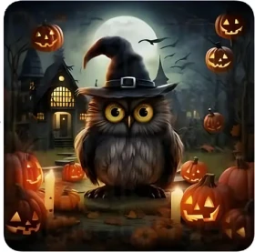 Norimpex Diamantové maľovanie Sova o Halloweene