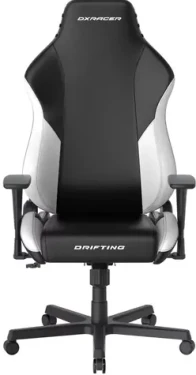 DXRacer DRIFTING XL Herná stolička čierno-biela / 130-140 cm / syntetická koža / 125 kg / 3D-Područky (1052150)