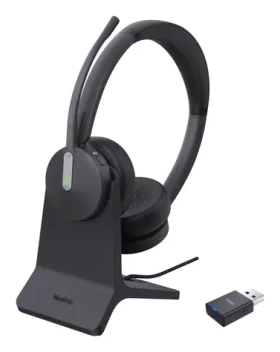 Yealink WH64 Dual / Stereo náhlavná súprava / On-ear / mikrofón (WH64 HYBRID DUAL WITH CHARGING STAND TEA)