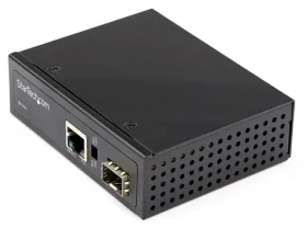 StarTech Fiber-Ethernet Mediakonvertor PoE+ 60W čierna / Mediakonvertor / Gigabit / RJ-45 (IMC1GSFP60W)