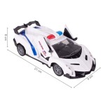 Malplay POLICAJNÉ AUTO NA DIAĽKOVÉ OVLÁDANIE 21 CM BIELÉ