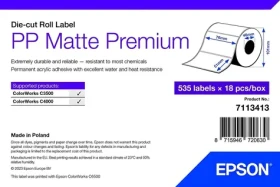 Epson Samolepiaca etiketa rolka biela / Etiketa / Vodeodolná / 535 ks/rola / InkJet (7113413)