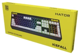 Hator Icefall čierna / Herná klávesnica / drôtová / podsvietená / US (HTK400US)