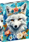 ENJOY Puzzle Rozkvitnutá snežná líška