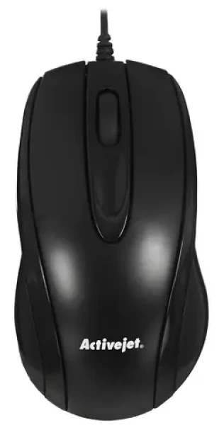 Activejet AMY-083 čierna / Optická myš / 1000 DPI / 3 tlačidlá / USB-A / 1.5 m (AMY-083)