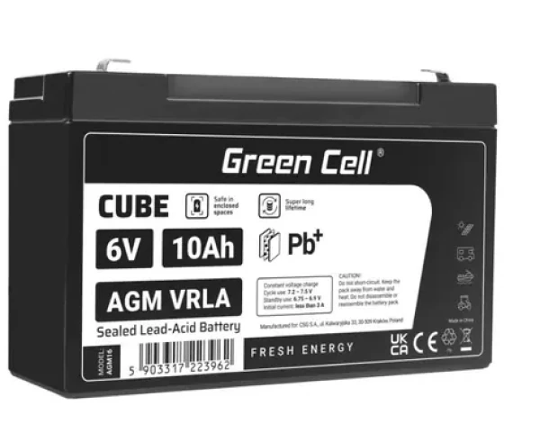 Green Cell AGM batéria 6V 10Ah (AGM16)