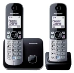 Panasonic KX-TG6812 čierna / DECT bezdrôtový telefón (KG-TG6812 Black)
