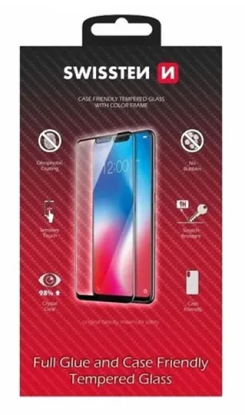 Swissten Ochranné sklo CASE FRIENDLY pre XIAOMI Redmi A5 4G čierna (54501890)