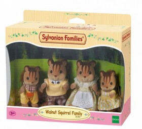 Epoch 3136 Sylvanian families Rodina hnědých veverek