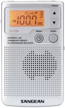 Sangean DT-250 strieborná / Rádio / Vreckový (A500043)