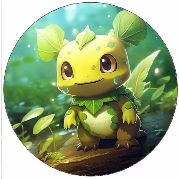 Jedlý papier Pokémoni zelený drak 19,5 cm - Pictu Hap