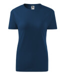 Klasické nové tričko midnight blue S