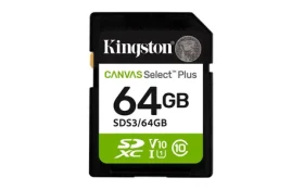 Kingston Canvas Select PLUS SDXC 64GB / UHS-I V90 / U3 / Class 10 (SDS3/64GB)