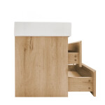 Kúpeľňová skrinka s umývadlom SAT B-Way 119x50x45 cm dub mat BWAY2120OAKU2B BWAY2120OAKU2B