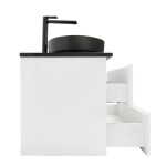 Kúpeľňová skrinka s umývadlom a technickým kameňom SAT B-Way 119x50x45 cm biela lesk BWAY2120WTKUB BWAY2120WTKUB