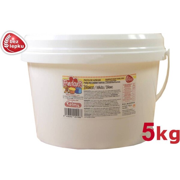 Potahovacia hmota 5 kg biela - Kelmy