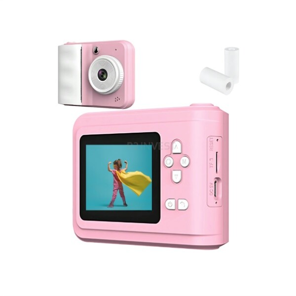 R2 Detský fotoaparát s okamžitou tlačou ružový