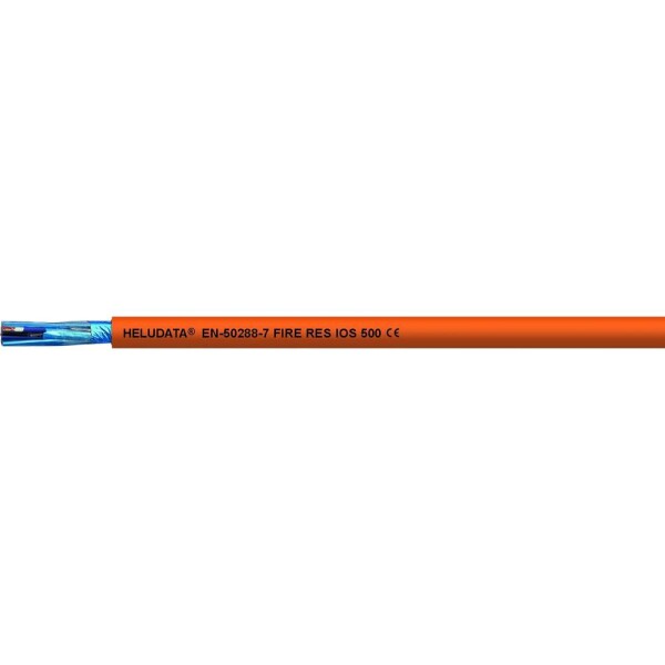 HELU 11016566 nástrojový kábel HELUDATA® EN50288-7 FIRE RES IOS 500 2 x 2 x 1.5 mm² oranžová 100 m; 11016566