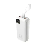 Wozinsky W8-W biela / Powerbanka / 30000 mAh / 30W / 2x USB-A + USB-C / LED svietidlo