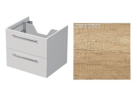 Kúpeľňová skrinka pod dosku s 2 zásuvkami Naturel Ratio 80x56x50 cm dub Nebraska prírodná ZB802Z56.31 ZB802Z56.31