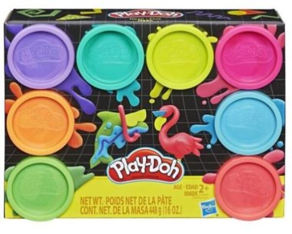 Hasbro Play-Doh Balenie 8 farebných téglikov - Neon