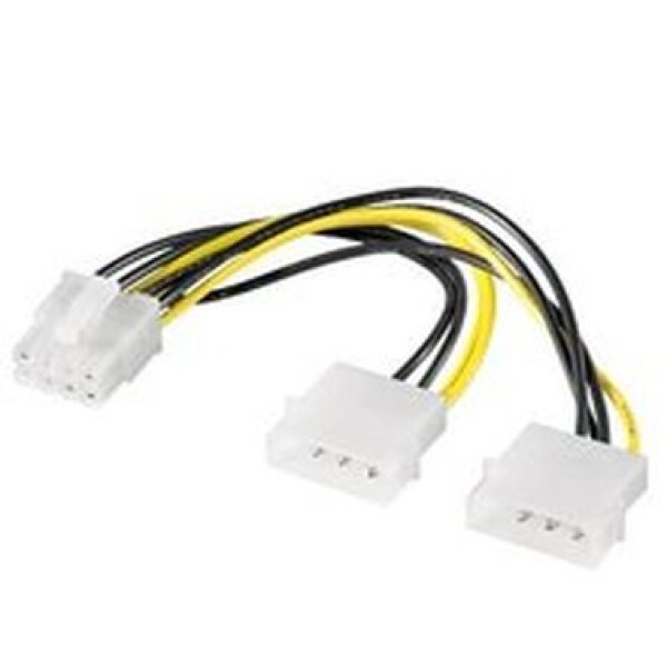 Premium-Cord Redukcia napájacia 2x5.25 Molex - 8 pin pre PCI-E grafické karty (8592220011147)