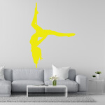 Veselá Stena Samolepka Pole dance Farba: červená, Veľkosť: 60 x 42 cm