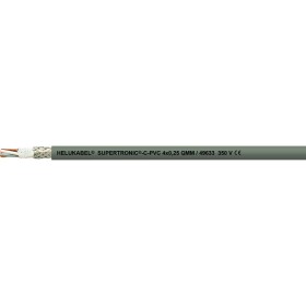HELU 49627-500 vedenie ťažnej reťaze S-TRONIC®-C-PVC 14 x 0.14 mm² sivá 500 m; 49627-500
