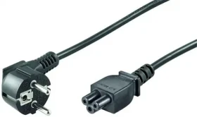 MicroConnect Sieťový napájací kábel Schuko 90° uhol - C5 1.8m biela (PE010818W)