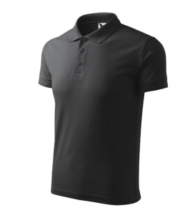 Tričko Pique Polo antracitovo modré 3XL