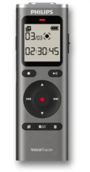 Philips DVT1170 / Diktafón / 8 GB / USB-C / microSD / 3.5 mm jack (DVT1170)