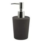 Spirella TAKEO dávkovač mydla tmavo šedý / bambusové vlákna / 400 ml (7610583204660)