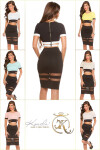 Sexy Koucla Bi-color CropTop with CutOuts