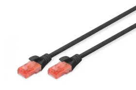 Digitus Cat6 U/UTP čierny / Patch kábel / RJ45-RJ45 / 5 m / AWG 26 (DK-1612-050/BL)