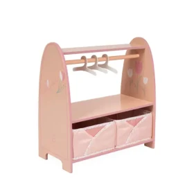 DeCuevas 55874 Drevený šatníkový vešiak na oblečenie pre bábiky Tulipe 2025