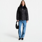 Bunda Calvin Klein Satin Lw Short Puffer With Fur Black M
