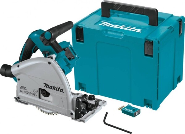 Makita DSP601ZJU / Aku Ponorná píla s AWS / 2x18V / Priemer kotúča 165mm / 6.300 ot-min-1 / bez Aku (DSP601ZJU)