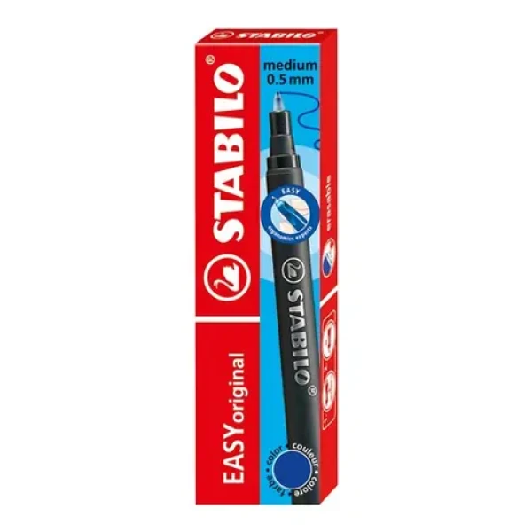 STABILO® EASYoriginal Refill - medium - 3 ks balenia - modrý zmizíkovateľný atrament (6890/041)