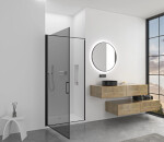 CERANO - Sprchové otočné dvere Porte L/P - 8 mm - čierna matná, grafitové sklo - 80x195 CER-8050BD7248