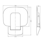 Mereo Sedátko do sprchy, duroplast, biele CSS121