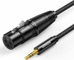 Ugreen AV182 Kábel XLR(F) - jack 3.5mm(M) 1m čierna (20763)