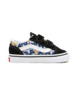 Vans Old Skool V Floral black/multi detské topánky