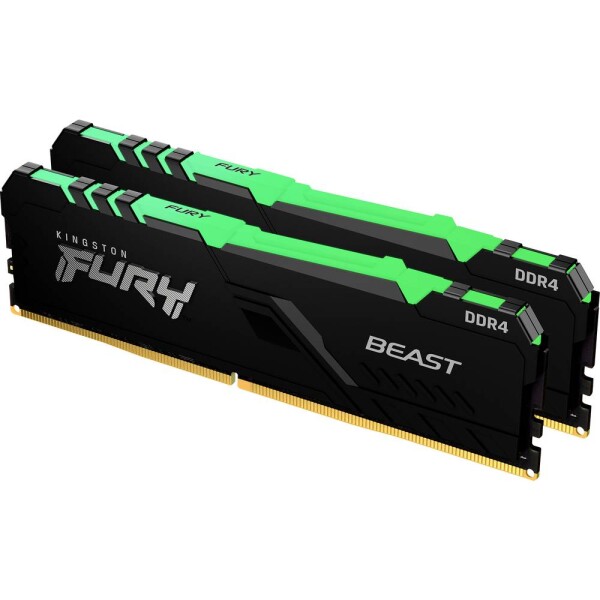 Kingston FURY Beast RGB Sada RAM pre PC DDR4 32 GB 2 x 16 GB 2666 MHz 288-pinový DIMM CL16 KF426C16BB1AK2/32; KF426C16BB1AK2/32