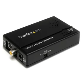 StarTech prevodník Composite/S-Video na VGA čierna / Prevodník / max. 1600 x 1200 px / 60 Hz (VID2VGATV2)