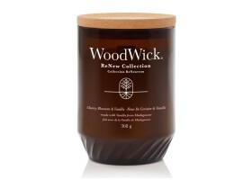 Woodwick ReNew Cherry Blossom amp; Vanilla 368g - sviečka veľká / doba horenia: až 130h (5038581148410)