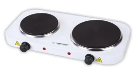 Esperanza EKH014W biela / Elektrický varič / 2 platne / 2500 W / 5 teplotných stupňov (EKH014W)