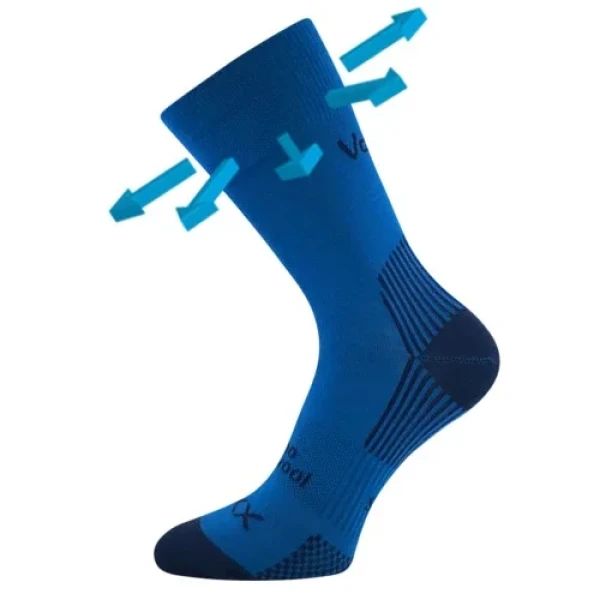 VOXX Ponožky slabé z merino OPTIMUS s ionty stříbra TMAVĚ TYRKYSOVÉ 39-42 126496
